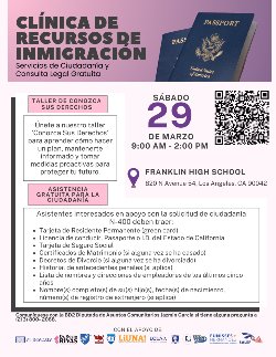 Immigration Resource Clinic 3-29